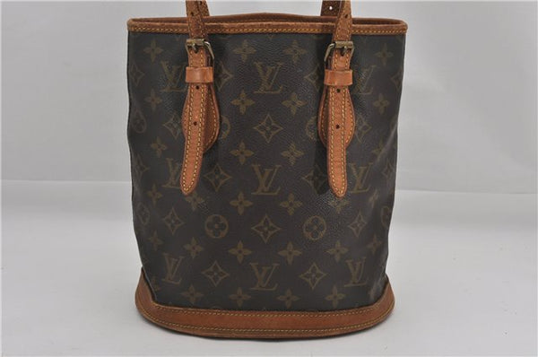 Authentic Louis Vuitton Monogram Bucket PM Tote Bag Old Model Junk 0922G