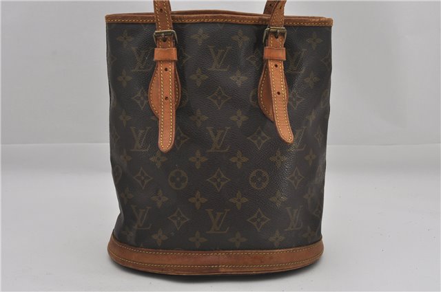 Authentic Louis Vuitton Monogram Bucket PM Tote Bag Old Model Junk 0922G