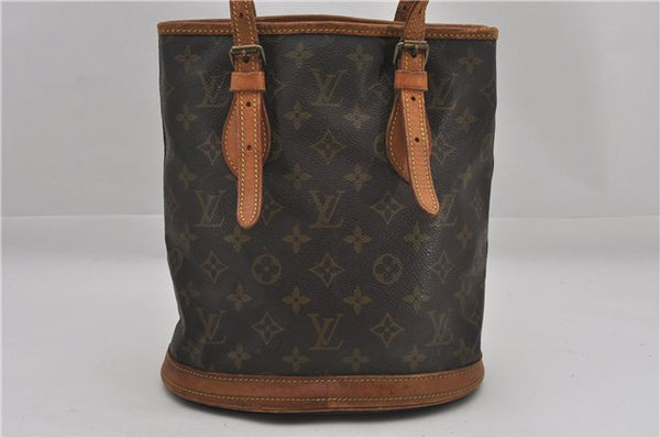 Authentic Louis Vuitton Monogram Bucket PM Tote Bag Old Model Junk 0922G