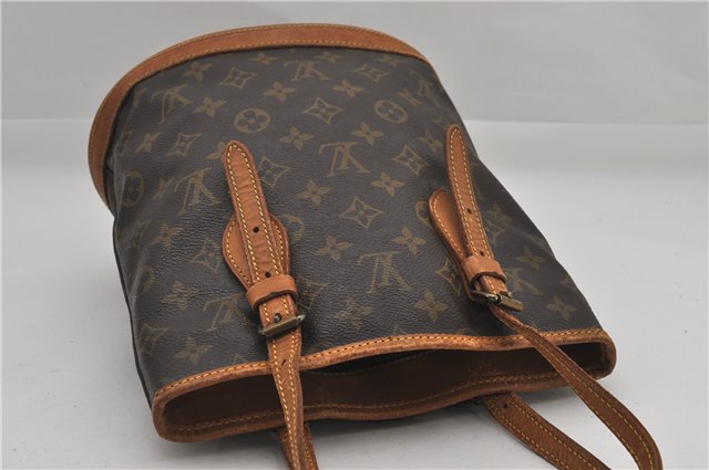 Authentic Louis Vuitton Monogram Bucket PM Tote Bag Old Model Junk 0922G