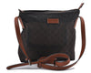 Authentic GUCCI Shoulder Cross Body Bag GG Nylon Leather 314529 Brown 0923D