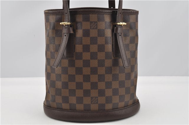 Authentic Louis Vuitton Damier Marais Bucket Shoulder Tote Bag N42240 LV 0923G