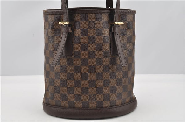 Authentic Louis Vuitton Damier Marais Bucket Shoulder Tote Bag N42240 LV 0923G