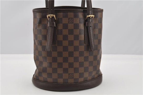 Authentic Louis Vuitton Damier Marais Bucket Shoulder Tote Bag N42240 LV 0923G