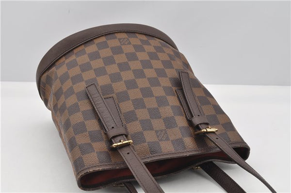Authentic Louis Vuitton Damier Marais Bucket Shoulder Tote Bag N42240 LV 0923G