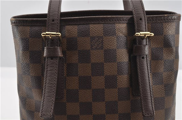 Authentic Louis Vuitton Damier Marais Bucket Shoulder Tote Bag N42240 LV 0923G