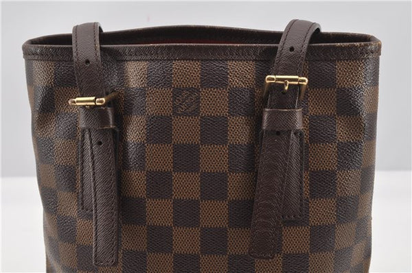 Authentic Louis Vuitton Damier Marais Bucket Shoulder Tote Bag N42240 LV 0923G
