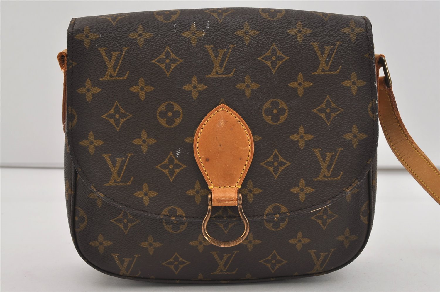 Authentic Louis Vuitton Monogram Saint Cloud GM M51242 Shoulder Bag Junk 0925I