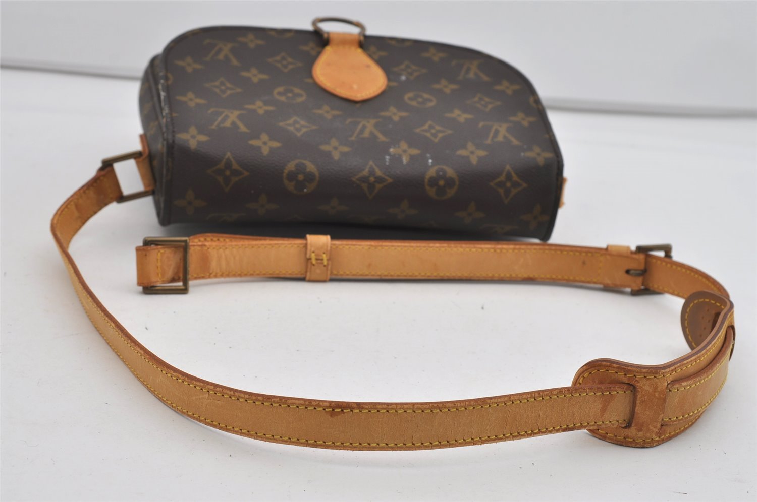 Authentic Louis Vuitton Monogram Saint Cloud GM M51242 Shoulder Bag Junk 0925I