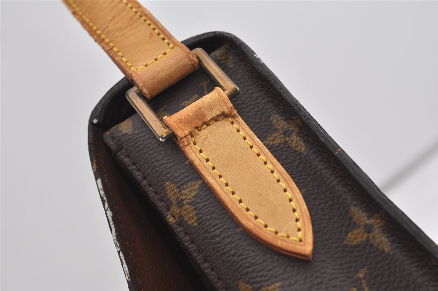 Authentic Louis Vuitton Monogram Saint Cloud GM M51242 Shoulder Bag Junk 0925I