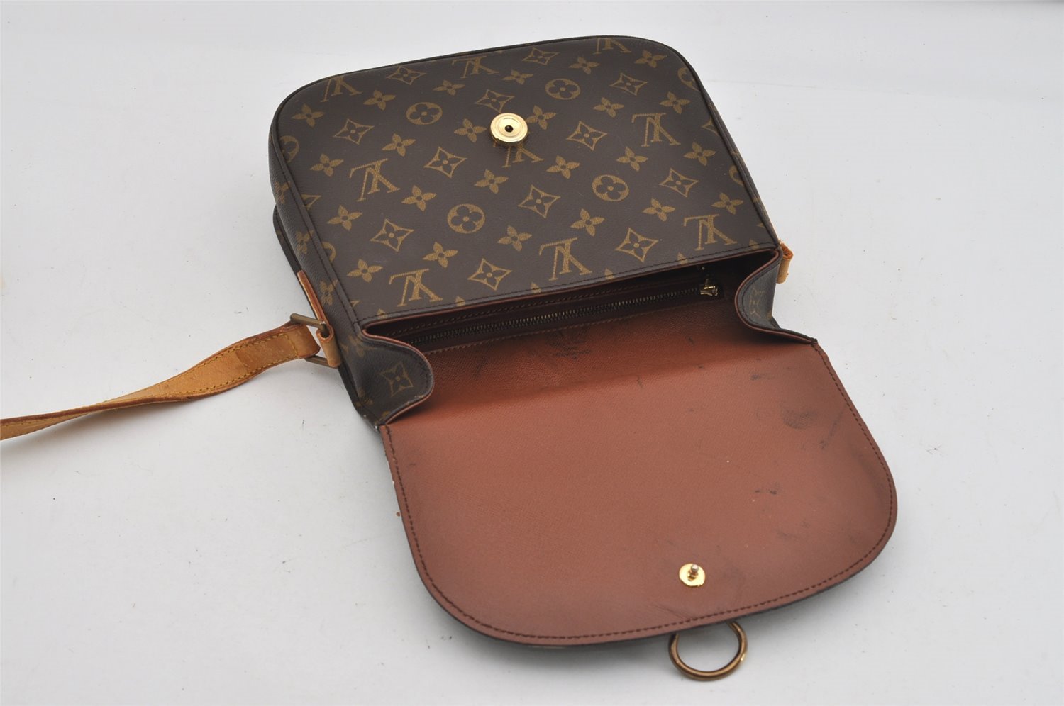 Authentic Louis Vuitton Monogram Saint Cloud GM M51242 Shoulder Bag Junk 0925I