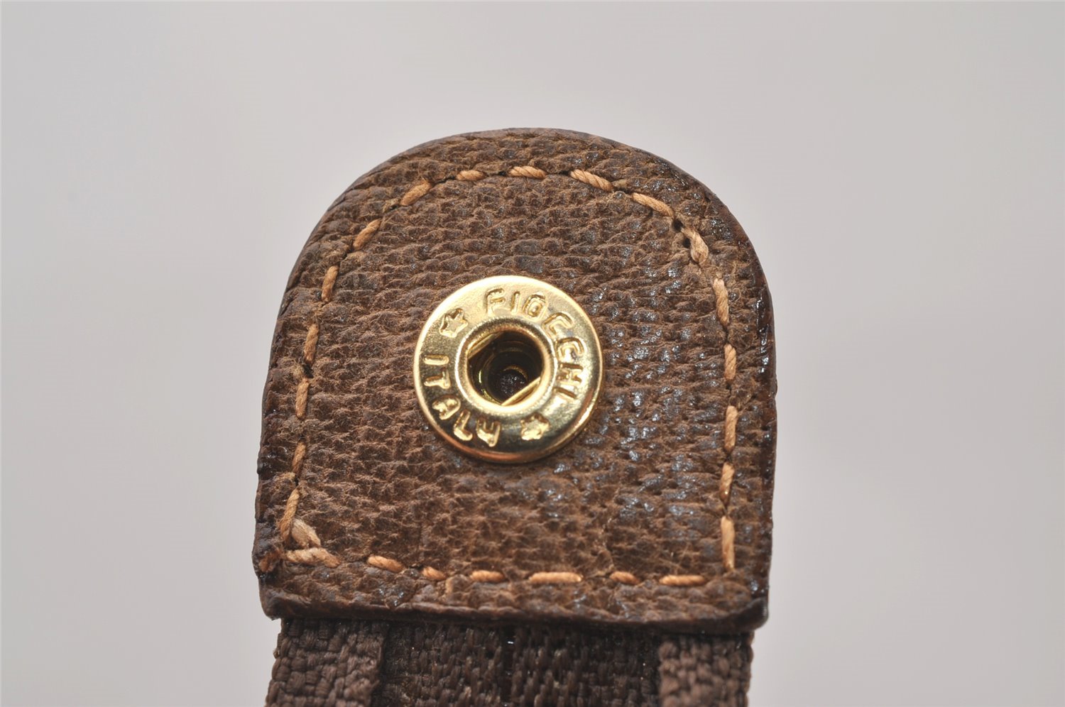 Authentic GUCCI Vintage Clutch Hand Bag Purse GG PVC Leather Brown 0926I