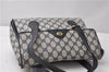 Authentic GUCCI Vintage Shoulder Hand Bag Purse GG PVC Leather Navy Blue 0928G