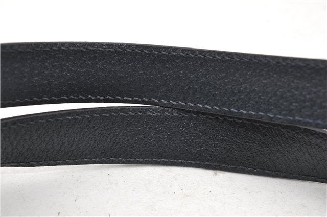 Authentic GUCCI Vintage Shoulder Hand Bag Purse GG PVC Leather Navy Blue 0928G