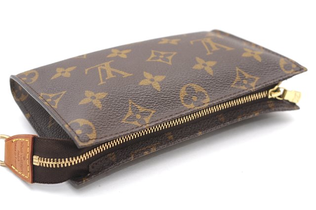 Authentic Louis Vuitton Monogram Pouch For Bucket PM LV 0929F