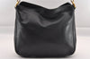 Authentic GUCCI Bamboo 2way Hand Shoulder Bag Purse Leather Black Junk 0930I