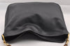 Authentic GUCCI Bamboo 2way Hand Shoulder Bag Purse Leather Black Junk 0930I