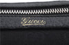 Authentic GUCCI Abbey Hand Boston Bag GG Canvas Leather 130942 Black 0931D