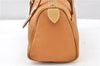 Authentic Burberrys Vintage Leather Hand Boston Bag Purse Brown 0931G