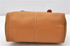 Authentic Burberrys Vintage Leather Hand Boston Bag Purse Brown 0931G