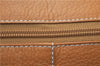 Authentic Burberrys Vintage Leather Hand Boston Bag Purse Brown 0931G