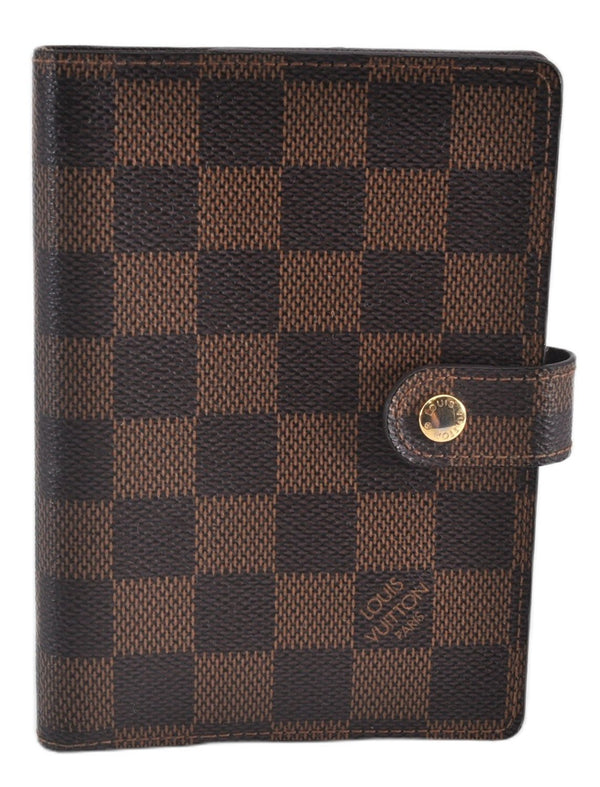 Authentic Louis Vuitton Damier Agenda PM Notebook Cover R20700 LV 0932F