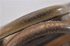Authentic GUCCI Web Sherry Line Hand Boston Bag GG PVC Leather Brown 0932G