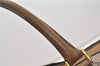 Authentic GUCCI Web Sherry Line Hand Boston Bag GG PVC Leather Brown 0932G