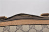 Authentic GUCCI Web Sherry Line Hand Boston Bag GG PVC Leather Brown 0932G