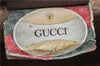 Authentic GUCCI Web Sherry Line Hand Boston Bag GG PVC Leather Brown 0932G
