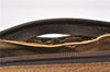 Authentic GUCCI Web Sherry Line Hand Boston Bag GG PVC Leather Brown 0932G