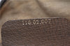 Authentic GUCCI Web Sherry Line Hand Boston Bag GG PVC Leather Brown 0932G