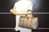 Authentic GUCCI Web Sherry Line Hand Boston Bag GG PVC Leather Brown 0932G