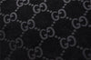 Authentic GUCCI Bamboo Shoulder Hand Bag Purse GG Suede 0013007 Black 0933I