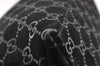 Authentic GUCCI Bamboo Shoulder Hand Bag Purse GG Suede 0013007 Black 0933I