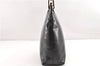 Authentic GUCCI Vintage Bamboo Shoulder Hand Bag Leather 0013007 Black 0934G