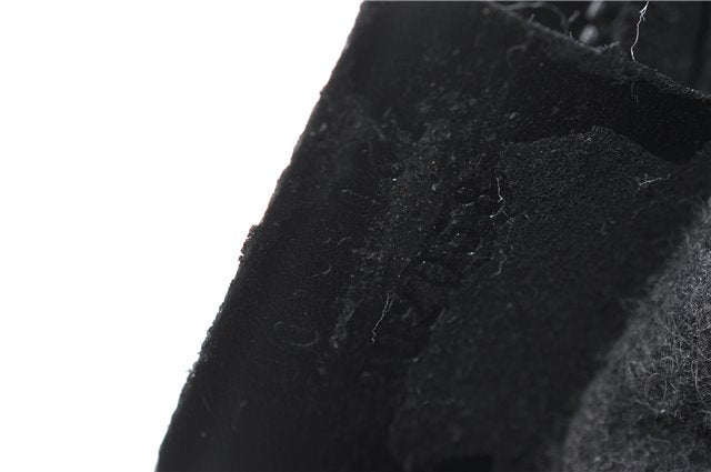 Authentic GUCCI Vintage Bamboo Shoulder Hand Bag Leather 0013007 Black 0934G