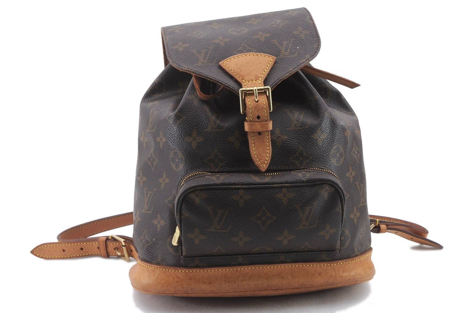 Authentic Louis Vuitton Monogram Montsouris MM Backpack M51136 LV 0935D