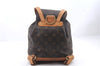 Authentic Louis Vuitton Monogram Montsouris MM Backpack M51136 LV 0935D