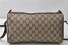 Authentic GUCCI Web Sherry Line Shoulder Cross Bag GG PVC Leather Brown 0935G