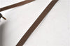 Authentic GUCCI Web Sherry Line Shoulder Cross Bag GG PVC Leather Brown 0935G