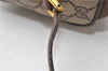 Authentic GUCCI Web Sherry Line Shoulder Cross Bag GG PVC Leather Brown 0935G