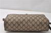 Authentic GUCCI Web Sherry Line Shoulder Cross Bag GG PVC Leather Brown 0935G