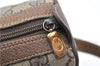 Authentic GUCCI Web Sherry Line Shoulder Cross Bag GG PVC Leather Brown 0935G