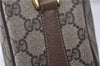 Authentic GUCCI Web Sherry Line Shoulder Cross Bag GG PVC Leather Brown 0935G