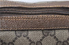 Authentic GUCCI Web Sherry Line Shoulder Cross Bag GG PVC Leather Brown 0935G