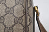Authentic GUCCI Web Sherry Line Shoulder Cross Bag GG PVC Leather Brown 0935G