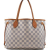 Authentic Louis Vuitton Damier Azur Neverfull PM Tote Bag N51110 LV 0936D