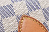 Authentic Louis Vuitton Damier Azur Neverfull PM Tote Bag N51110 LV 0936D