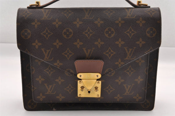 Authentic Louis Vuitton Monogram Monceau 2Way Shoulder Hand Bag M51185 LV 0936I